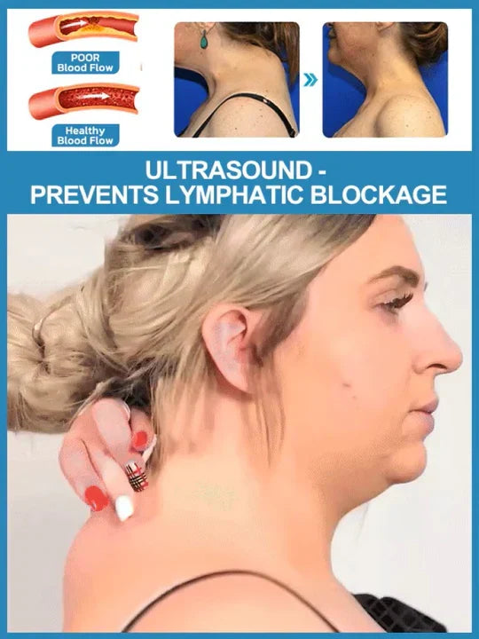 Wireless Ultrasonic Lymphatic Drainage Neck Massager