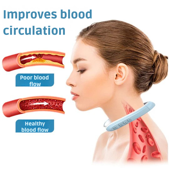 Wireless Ultrasonic Lymphatic Drainage Neck Massager