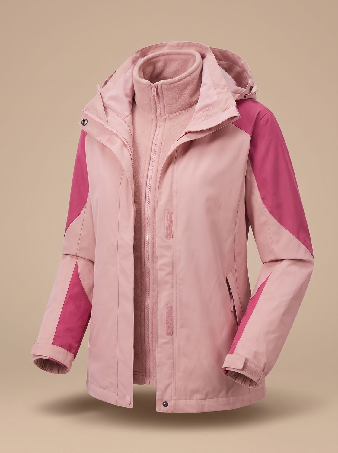 Women's 2-in-1 Hooded Outdoor Jacket