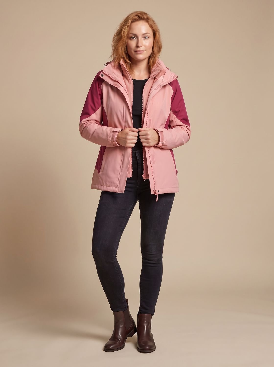 Women's 2-in-1 Hooded Outdoor Jacket