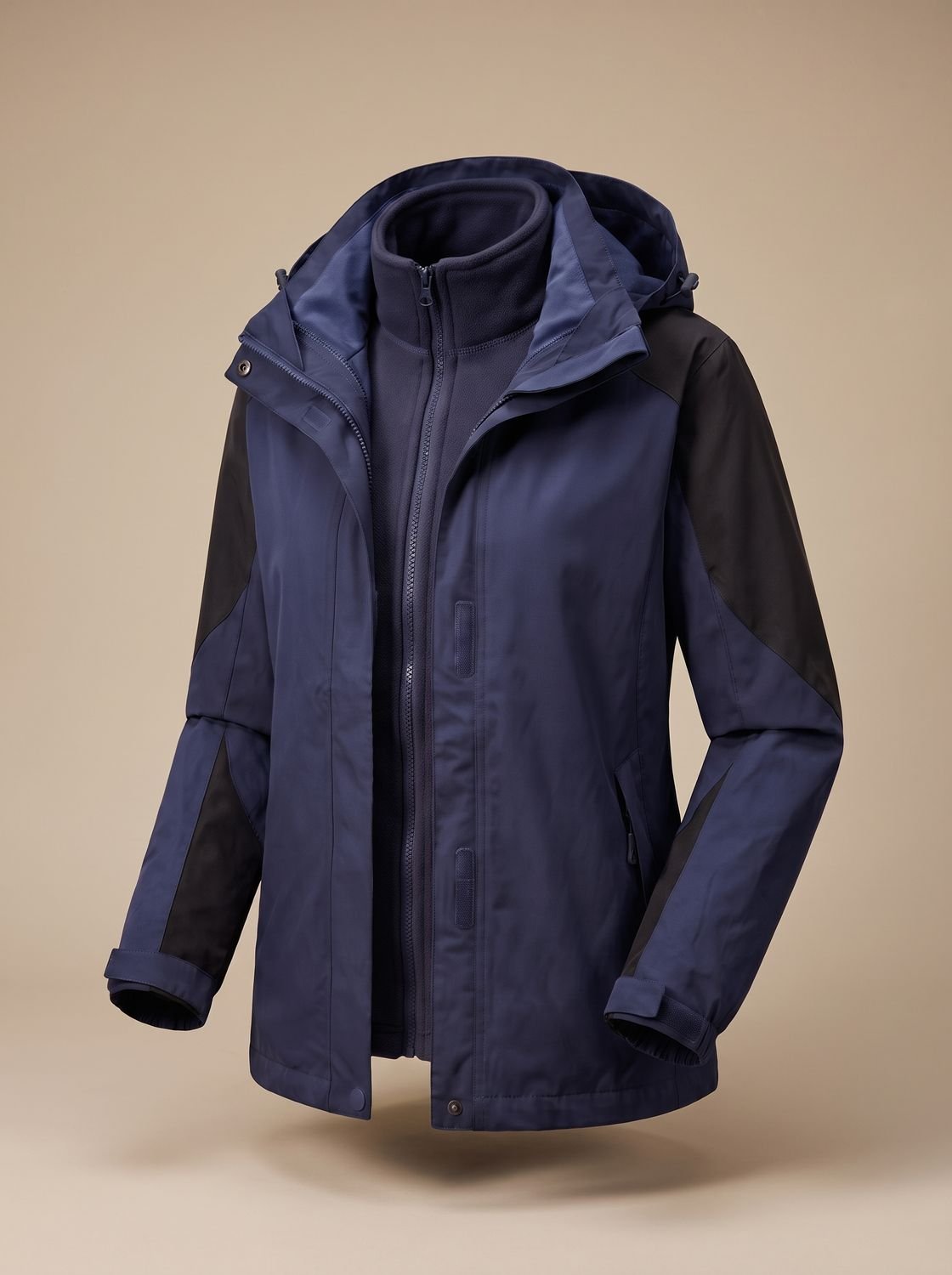 Women's 2-in-1 Hooded Outdoor Jacket