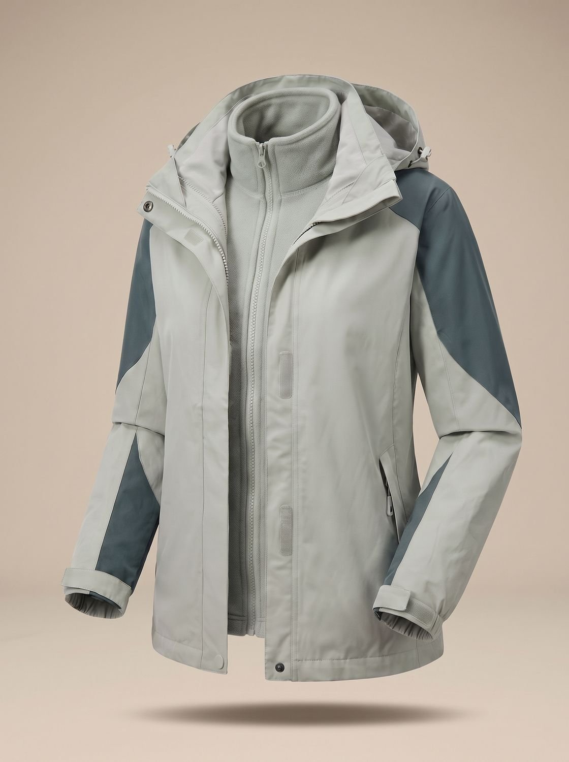 Women's 2-in-1 Hooded Outdoor Jacket