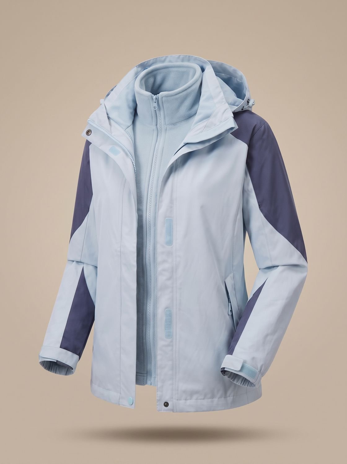 Women's 2-in-1 Hooded Outdoor Jacket