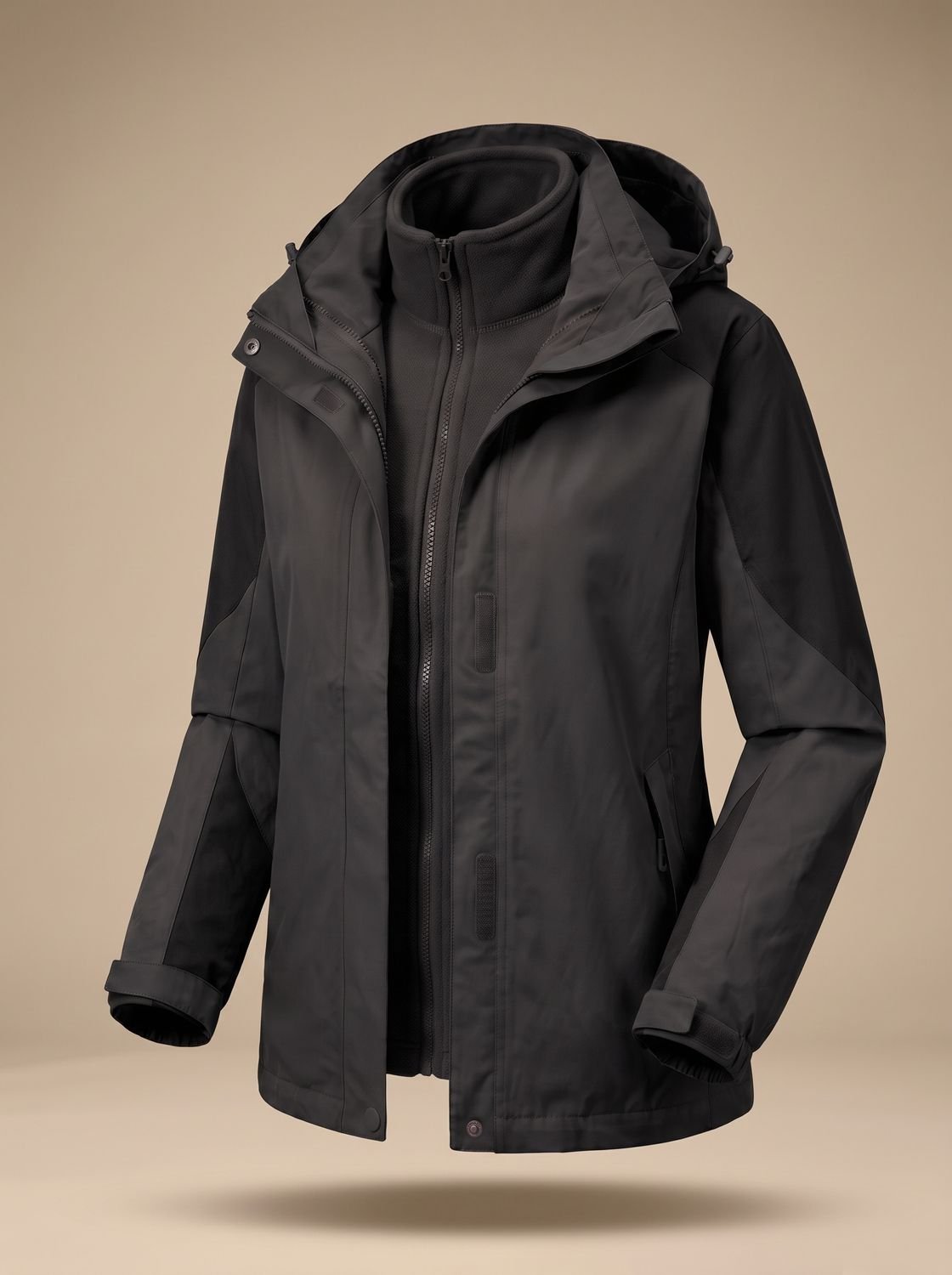 Women's 2-in-1 Hooded Outdoor Jacket
