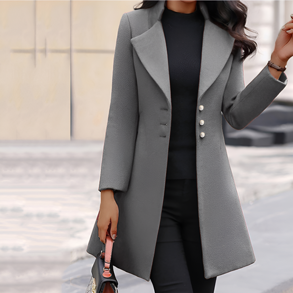 Women's 3-Button Long Coat