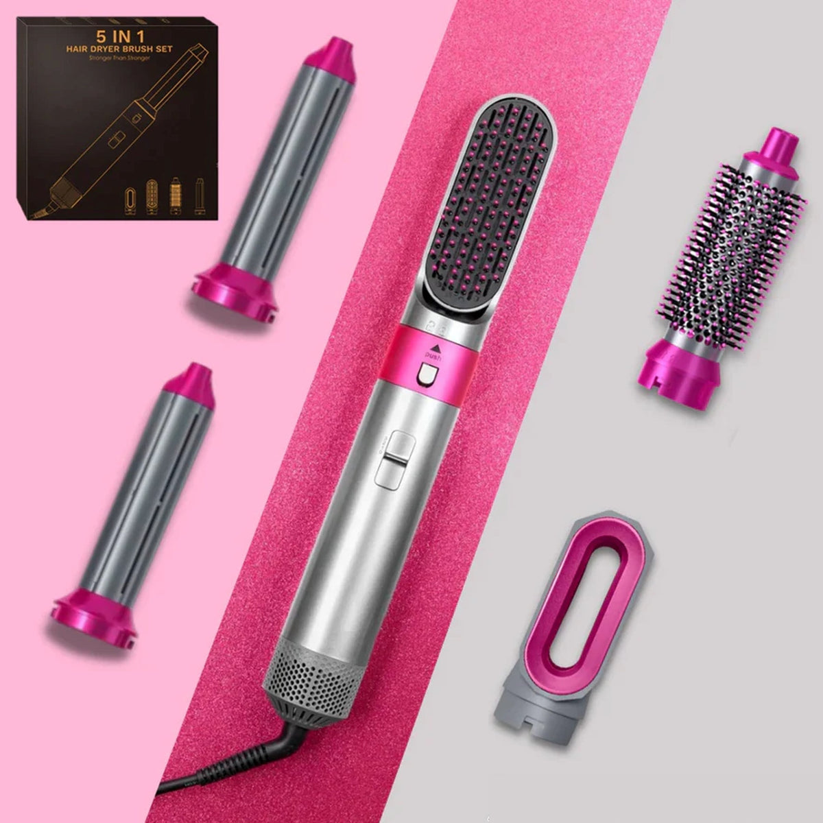 Women's 5-in-1 Hair Styler with Curling & Straightening Options
