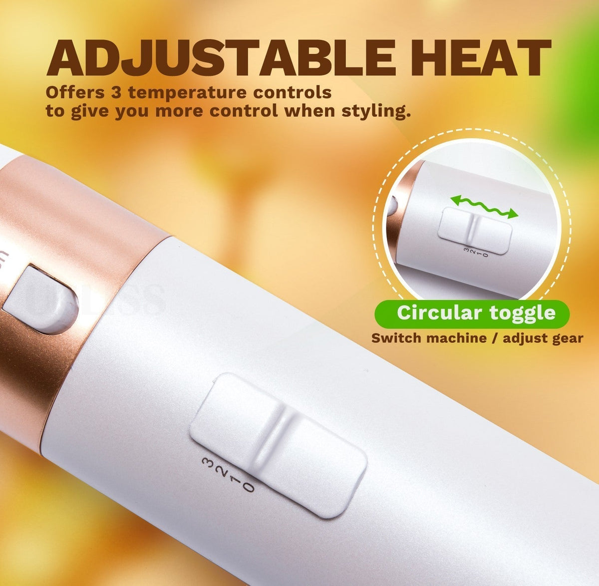 Women's 5-in-1 Hair Styler with Curling & Straightening Options