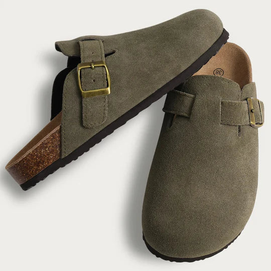 Women's Adjustable Buckle Clogs