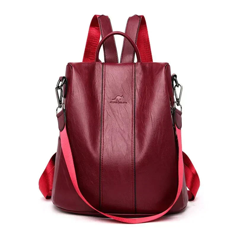 Women's Anti-Theft Water-Resistant Two-Way Handle Backpack