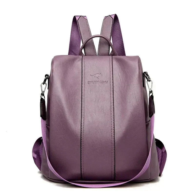 Women's Anti-Theft Water-Resistant Two-Way Handle Backpack