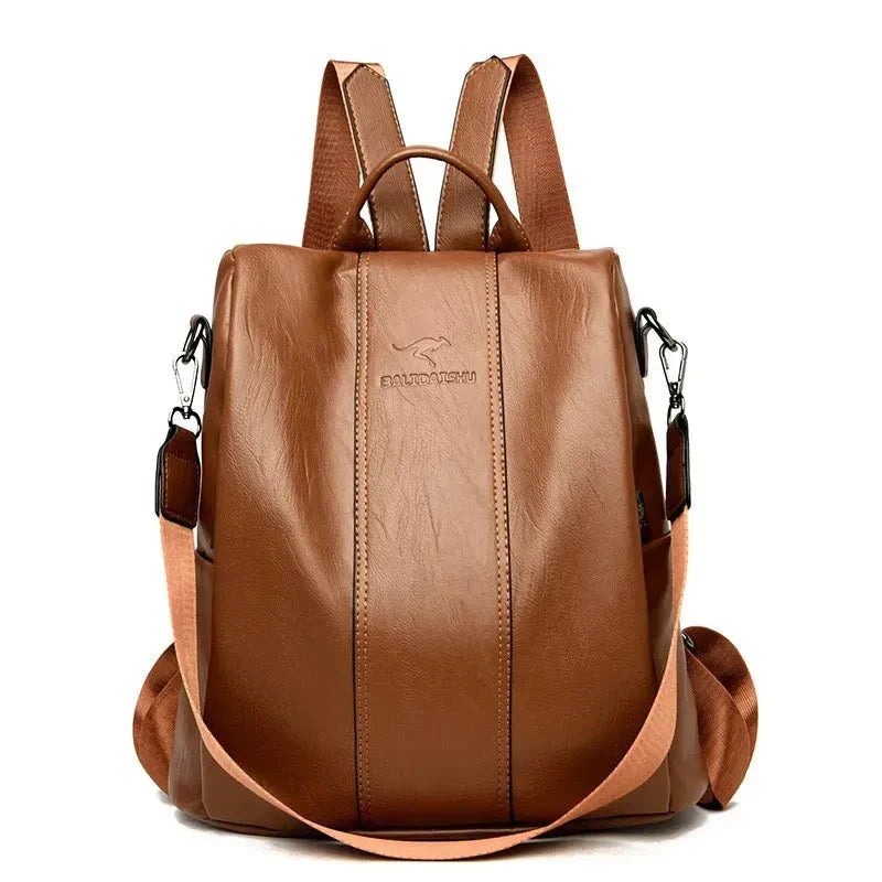 Women's Anti-Theft Water-Resistant Two-Way Handle Backpack