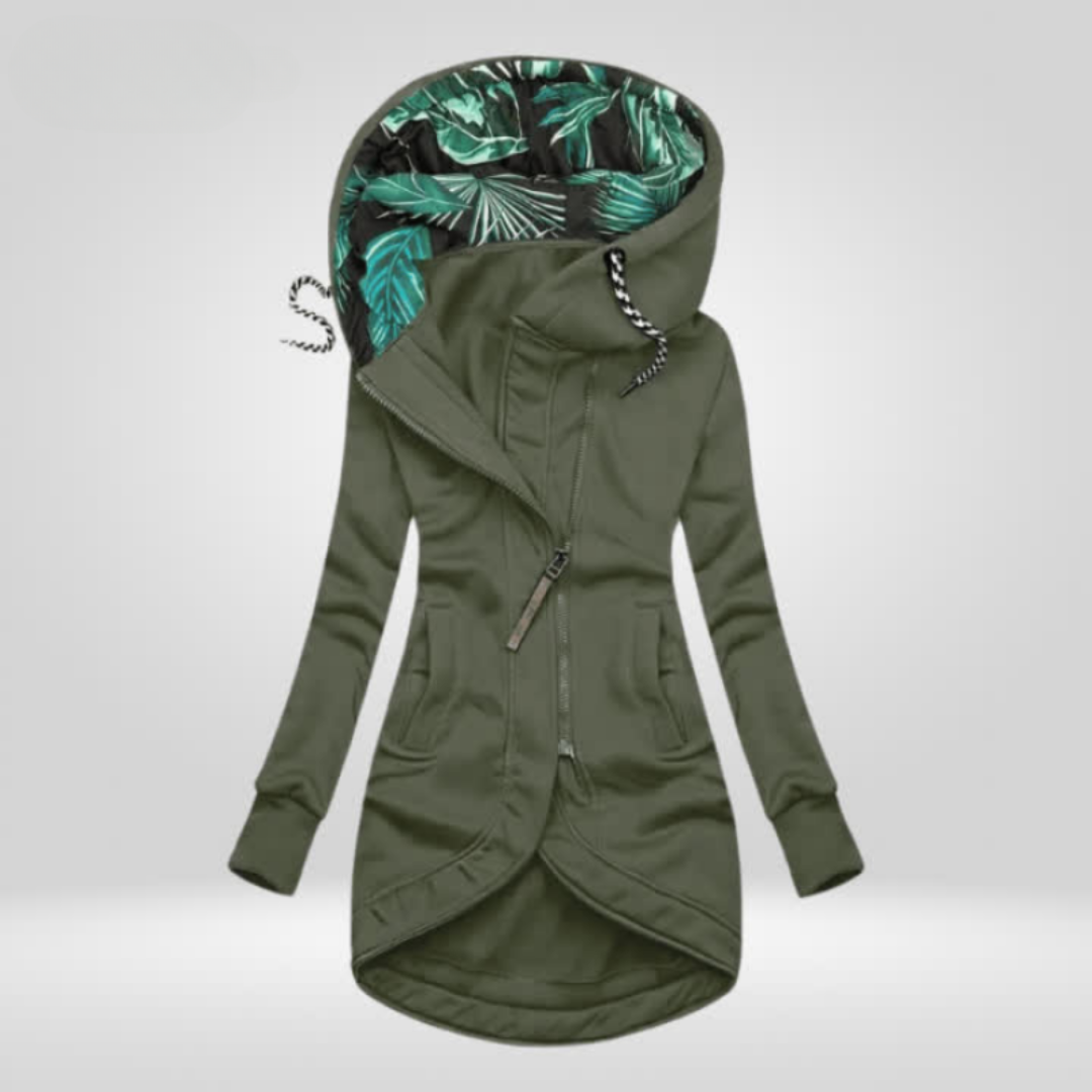 Women's Asymmetrical Hooded Jacket