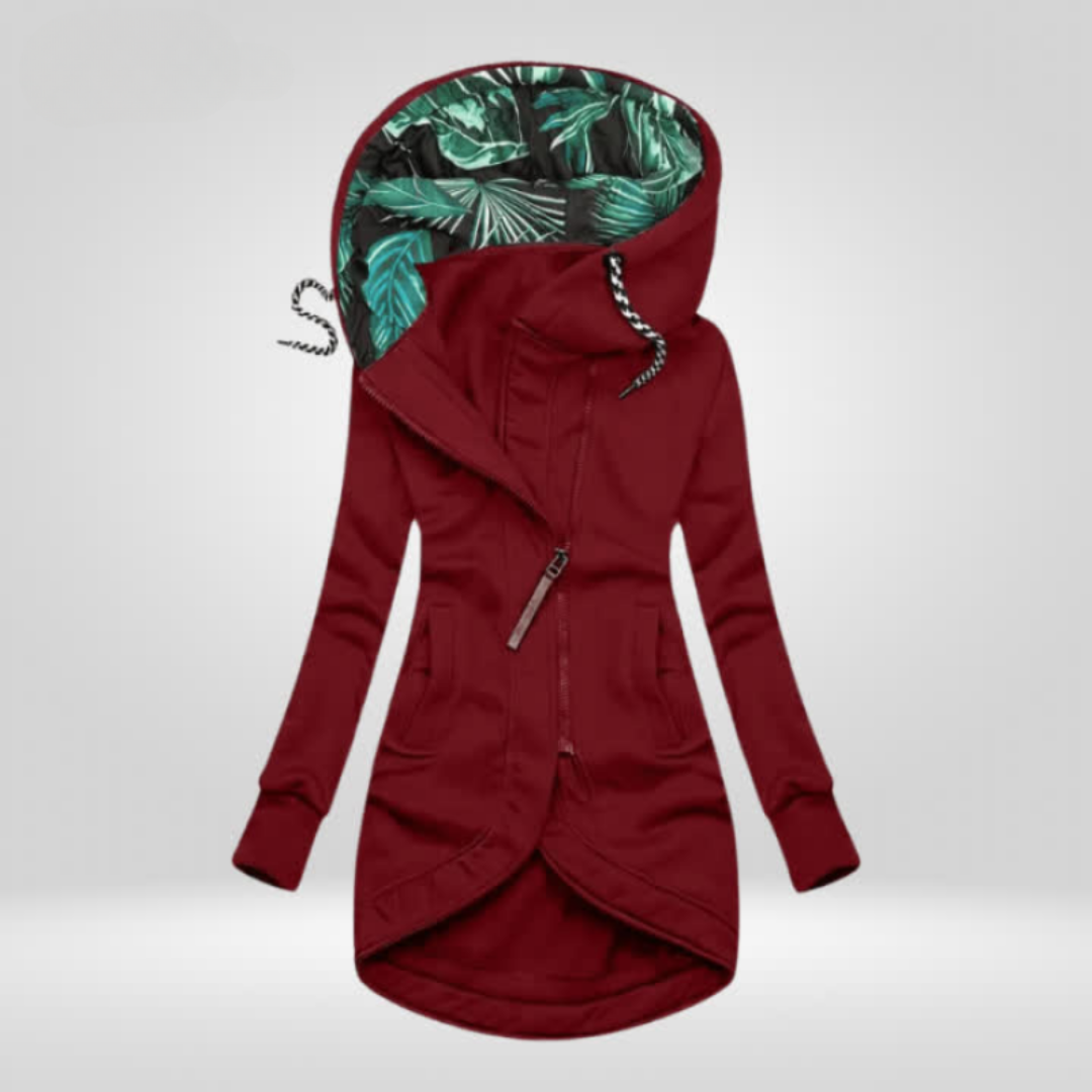 Women's Asymmetrical Hooded Jacket