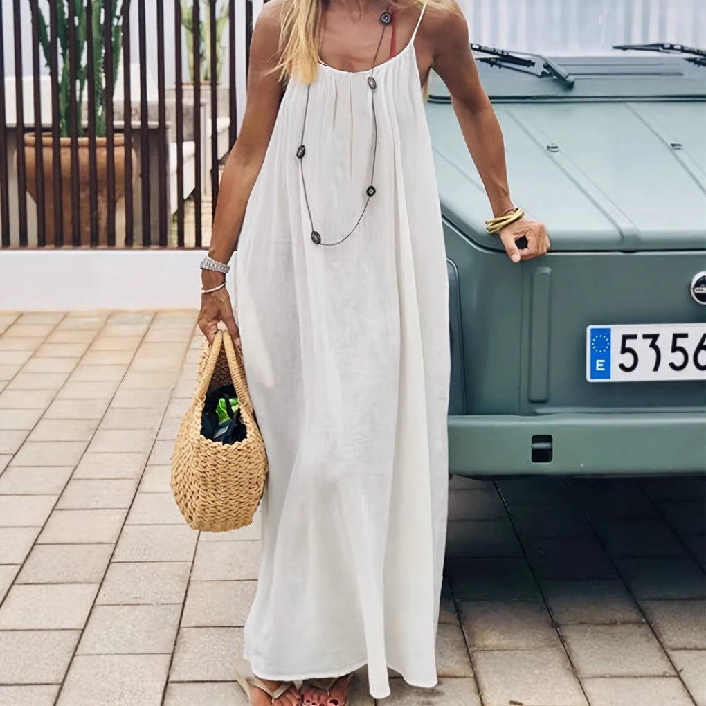 Women's Backless Loose Fit Long Lounge Dress