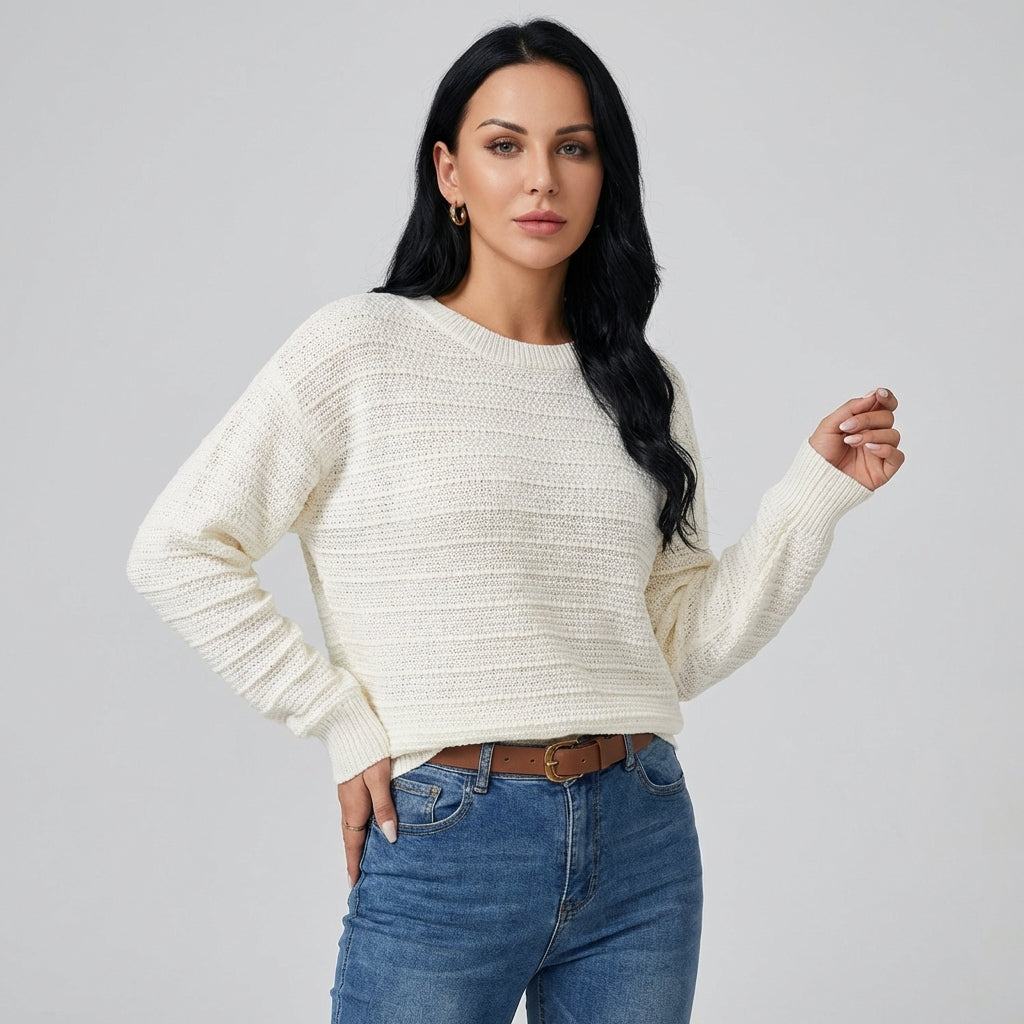 Women's Bow-Back Pullover Sweater