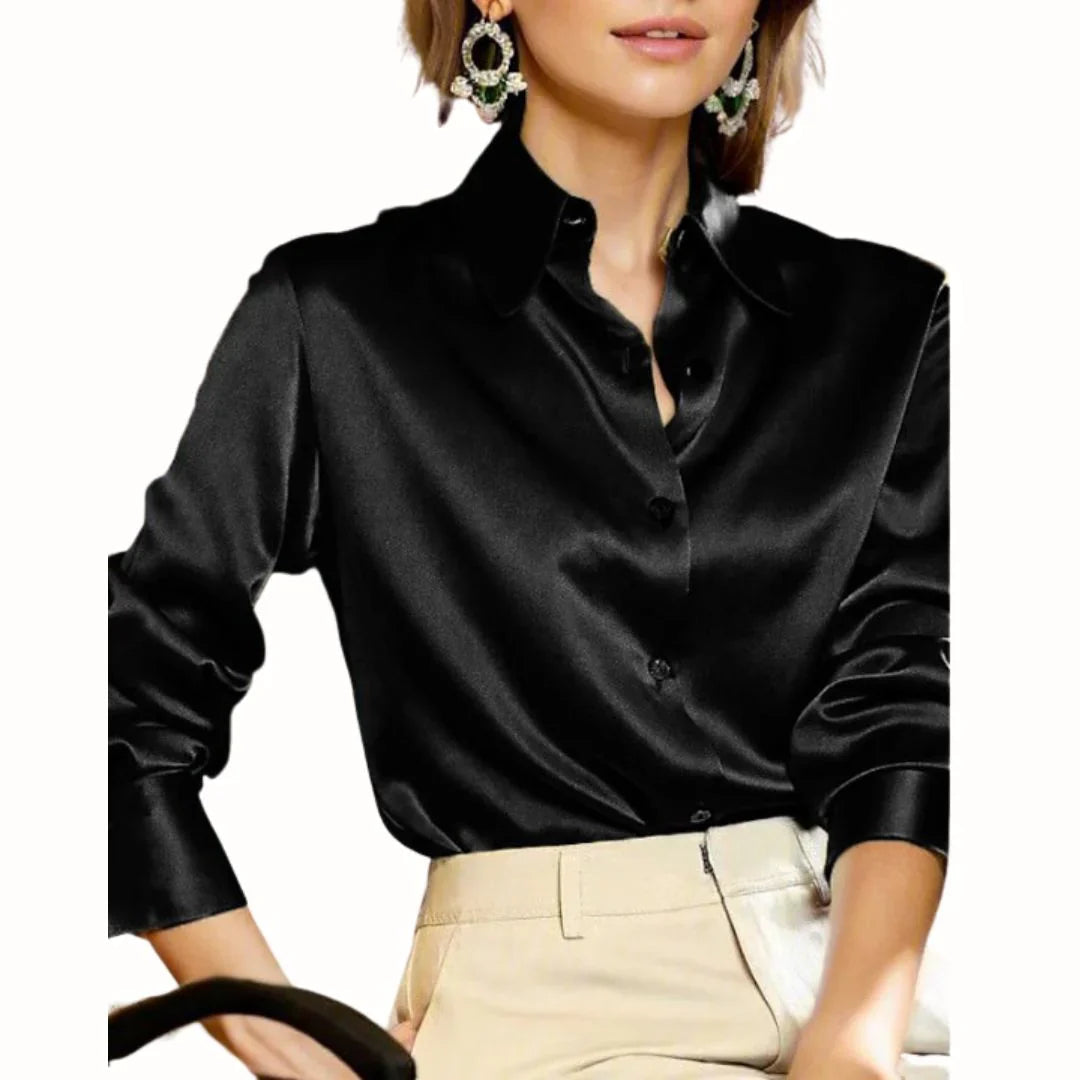 Women's Button-Down Long Sleeve Blouse