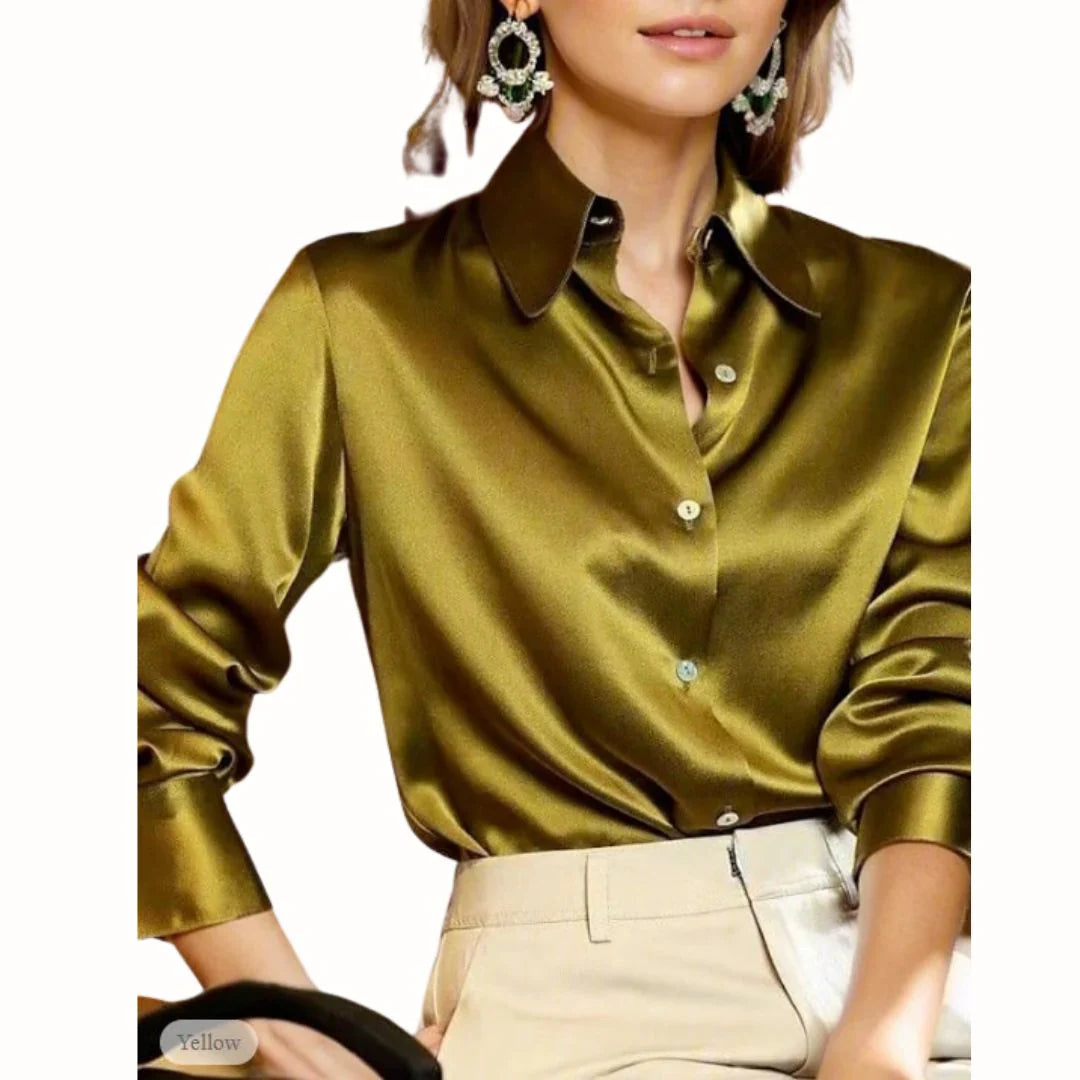 Women's Button-Down Long Sleeve Blouse