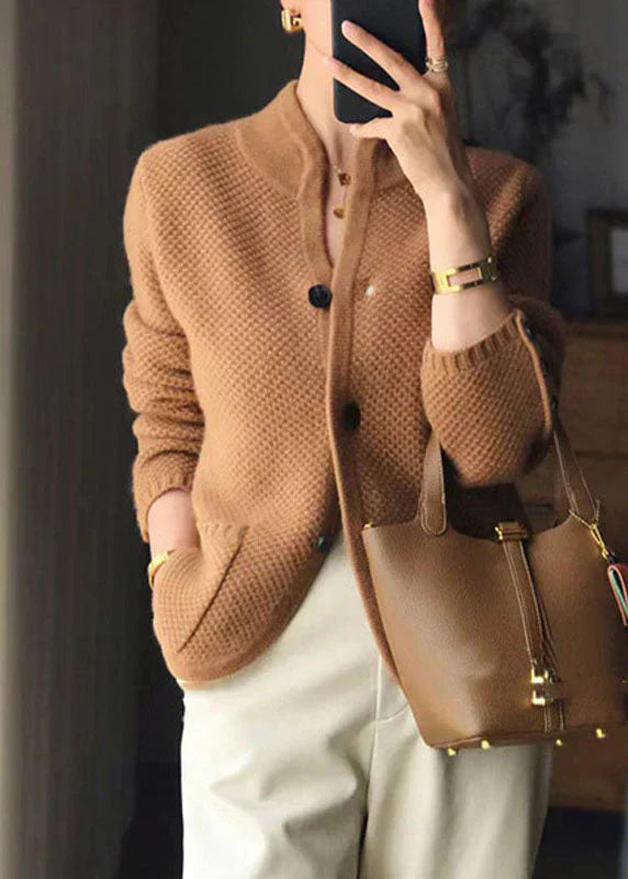Women's Button-Front Long Sleeve Cardigan