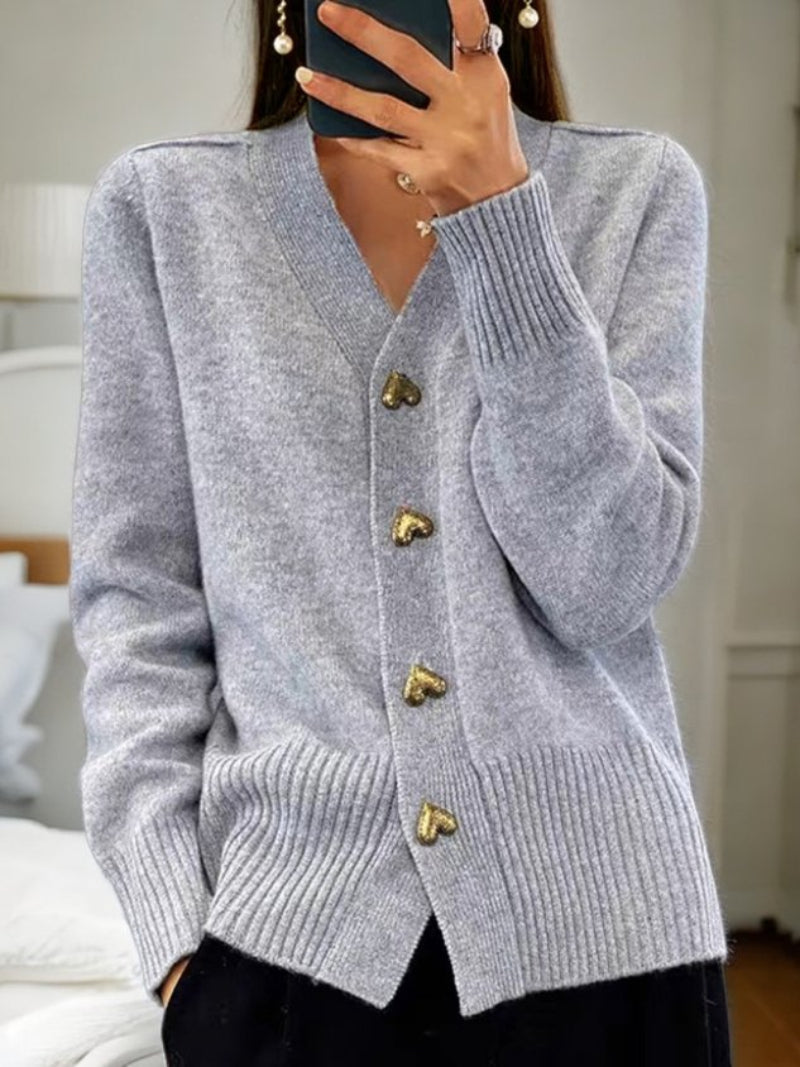 Women's Button-Up Winter Cardigan