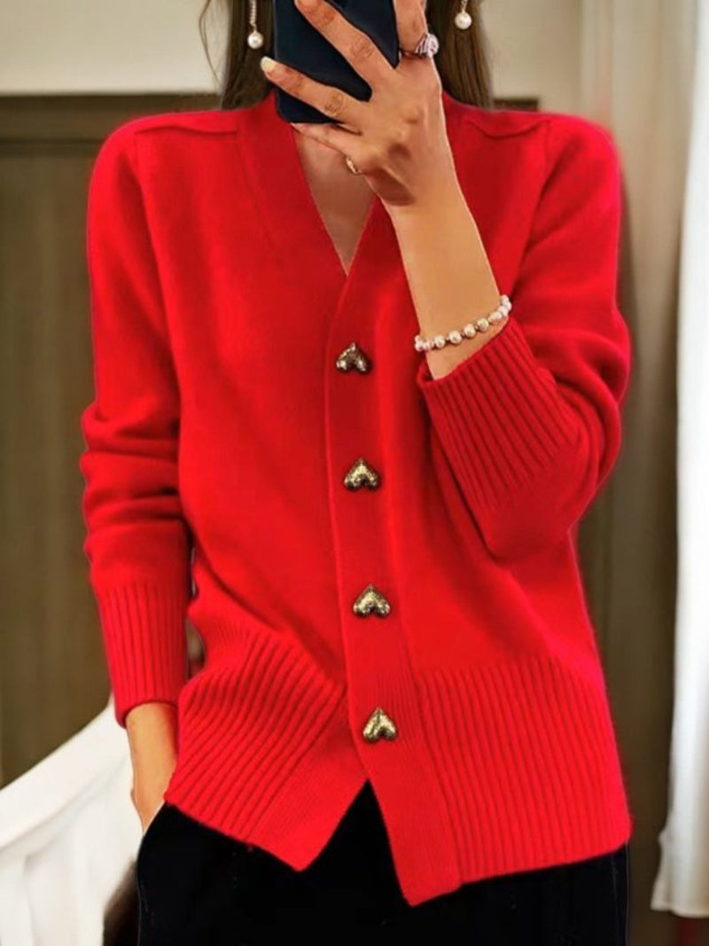 Women's Button-Up Winter Cardigan