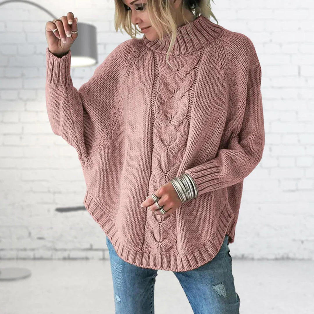 Women's Cable-Knit Turtleneck Sweater
