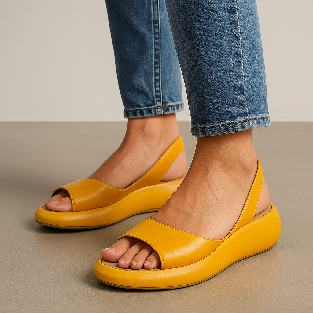 Women's Casual Open-Toe Slingback Flat Sandals