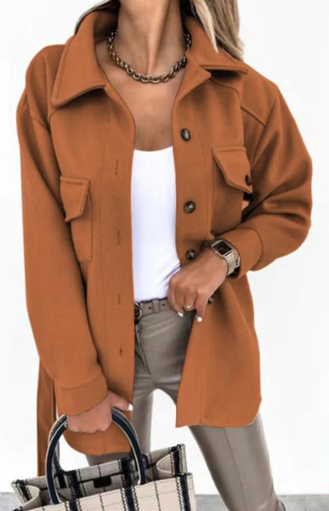 Women's Chic Slim Fit Mid-Season Jacket