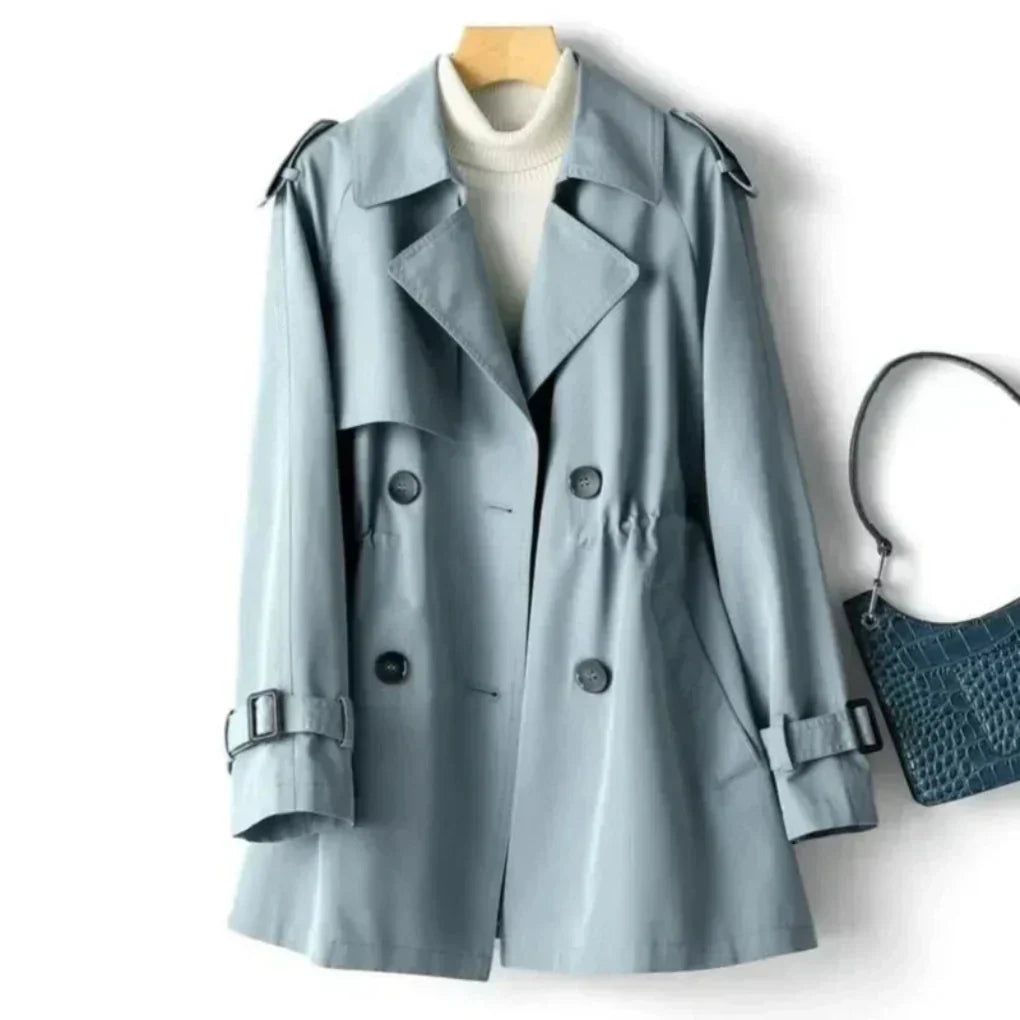 Women's Classic Double-Breasted Trench Coat