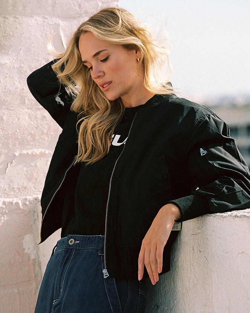Women's Classic Style Bomber Jacket