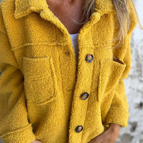 Women's Collared Button-Down Jacket