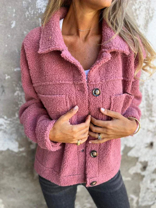 Women's Collared Button-Down Jacket