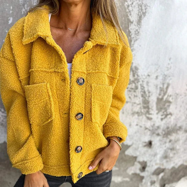 Women's Collared Button-Down Jacket