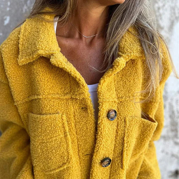Women's Collared Button-Down Jacket