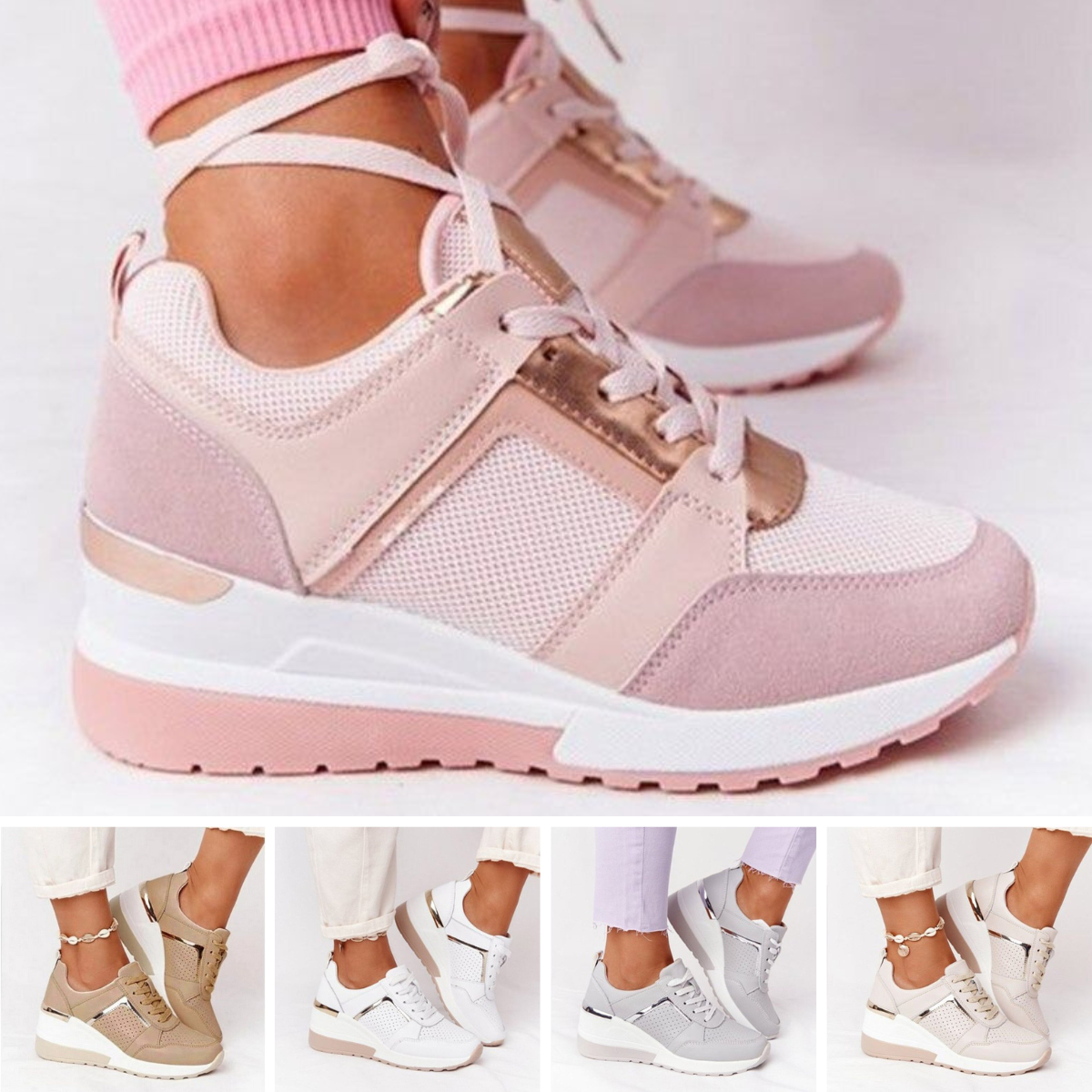Women's Comfortable Platform Walking Shoes