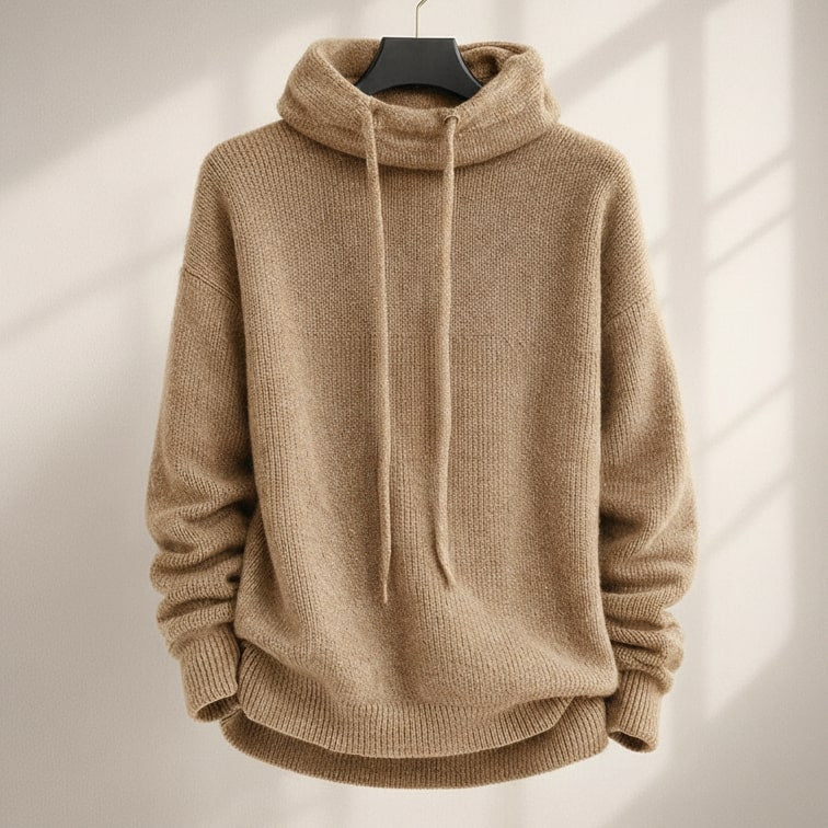 Women's Cowl Neck Hooded Sweater