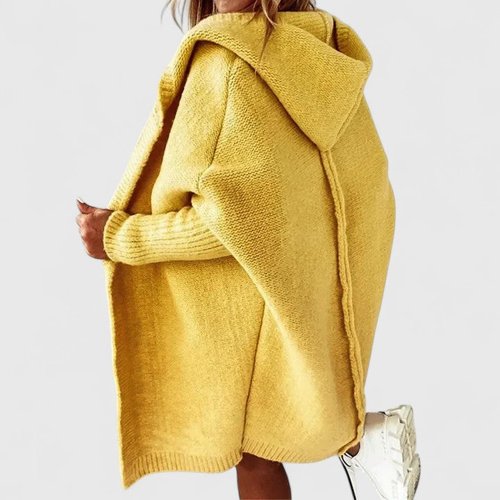 Women's Cozy Hooded Open Front Cardigan