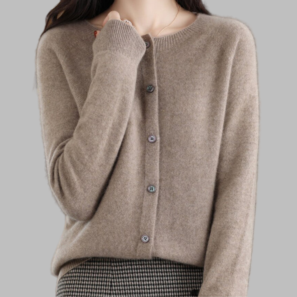 Women's Crew Neck Cardigan