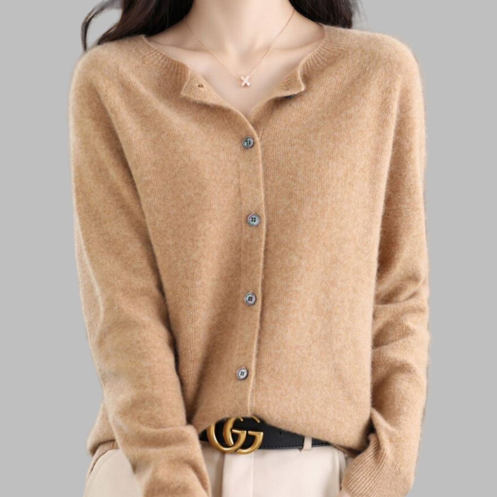 Women's Crew Neck Cardigan