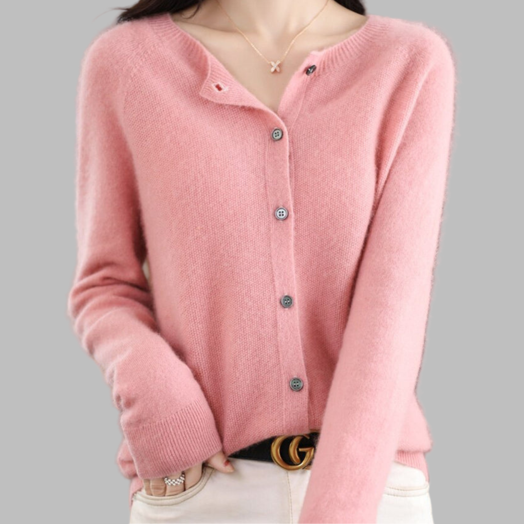 Women's Crew Neck Cardigan