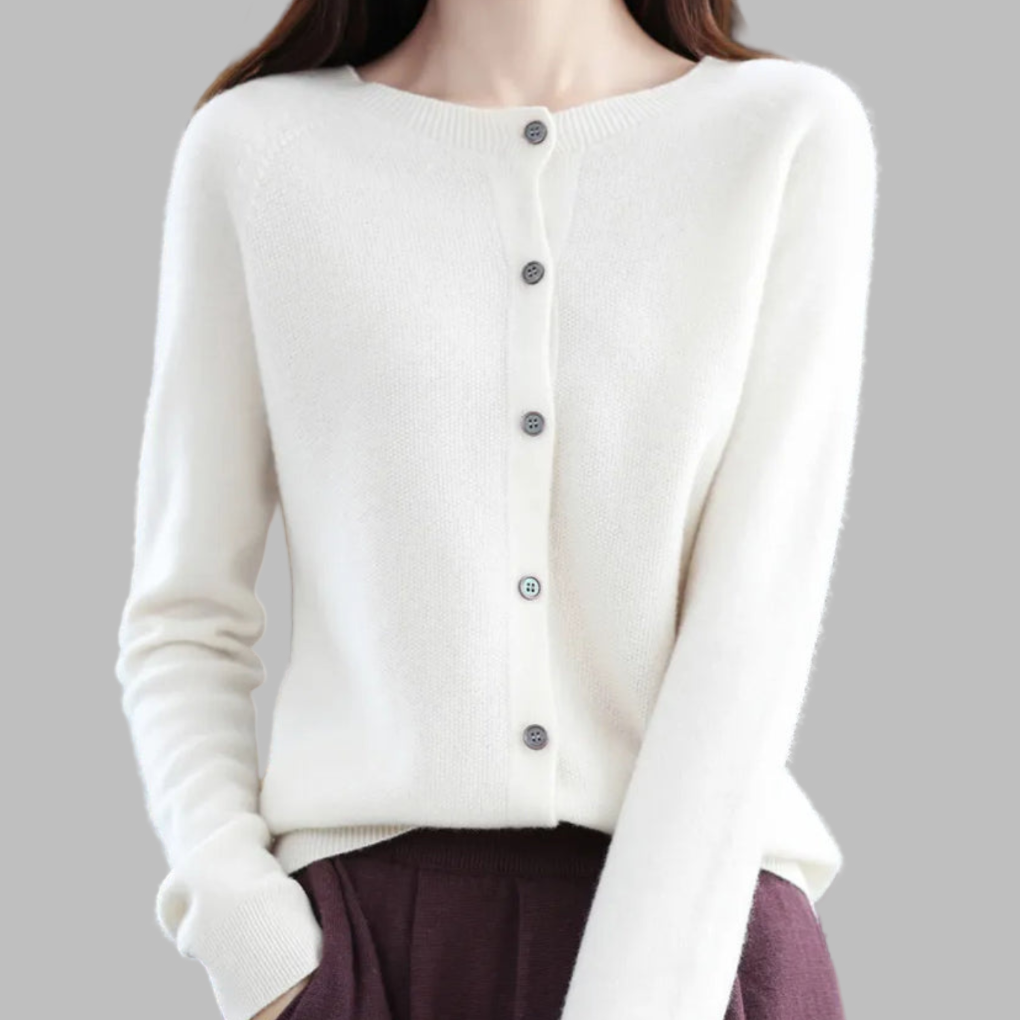 Women's Crew Neck Cardigan