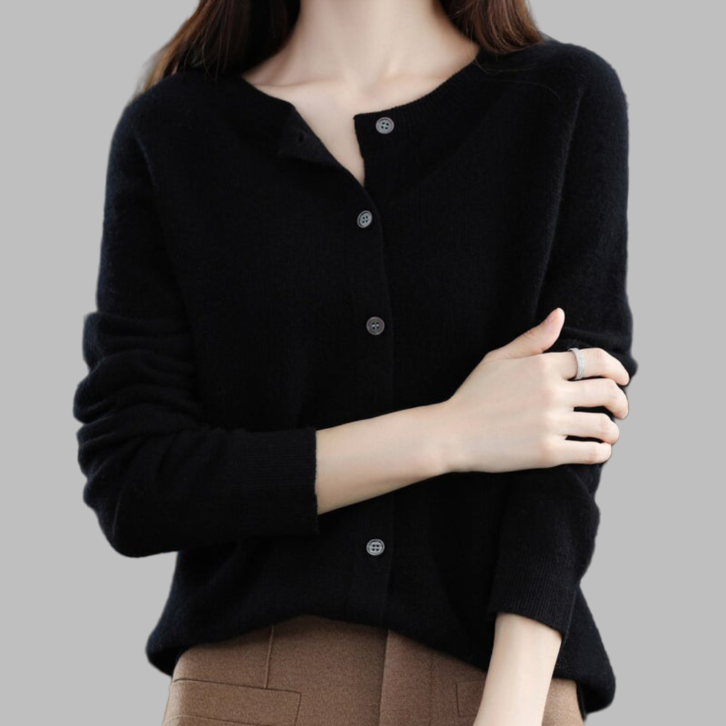 Women's Crew Neck Cardigan