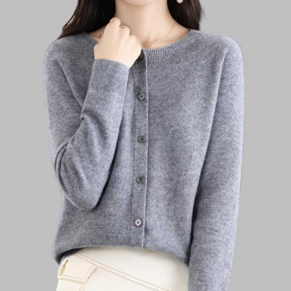 Women's Crew Neck Cardigan