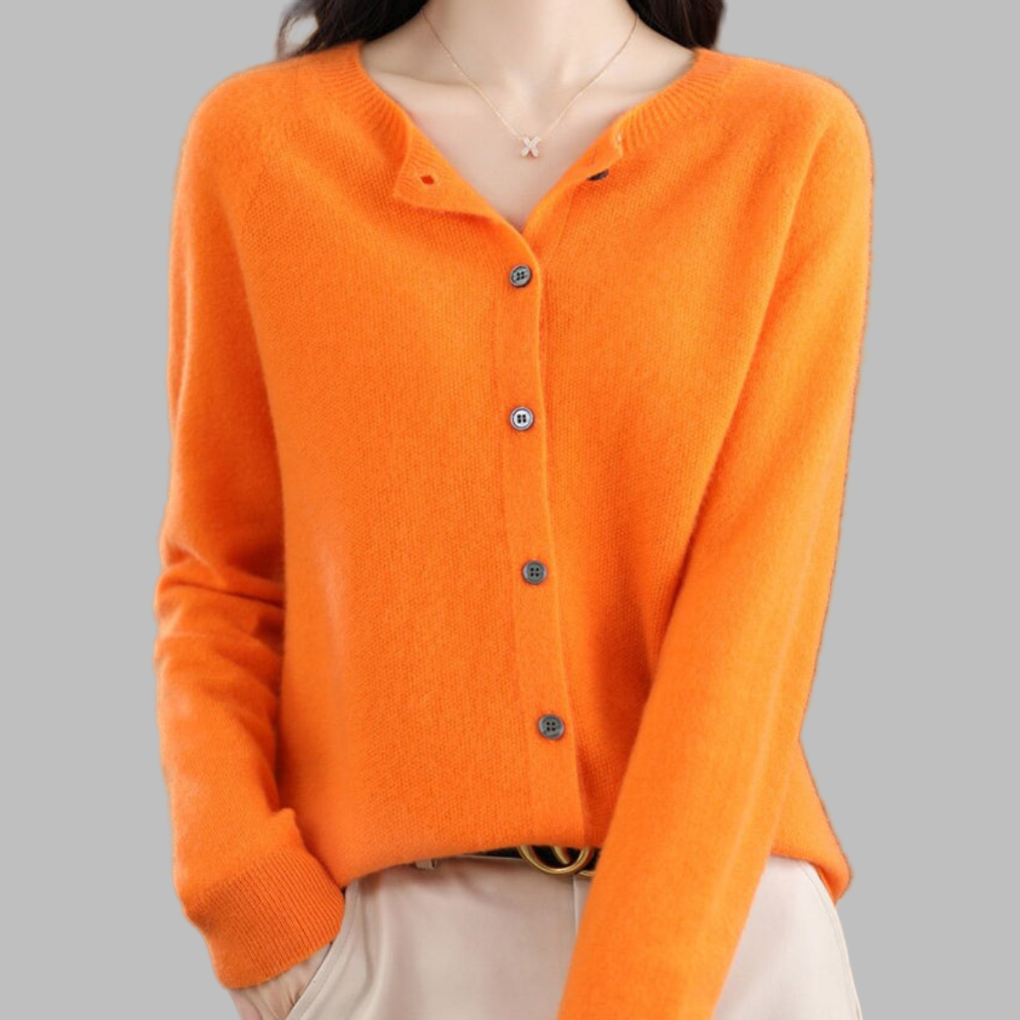 Women's Crew Neck Cardigan