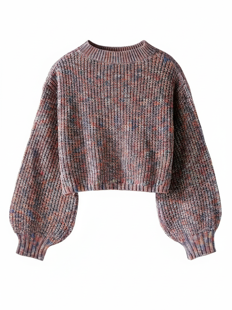 Women's Cropped Crewneck Sweater