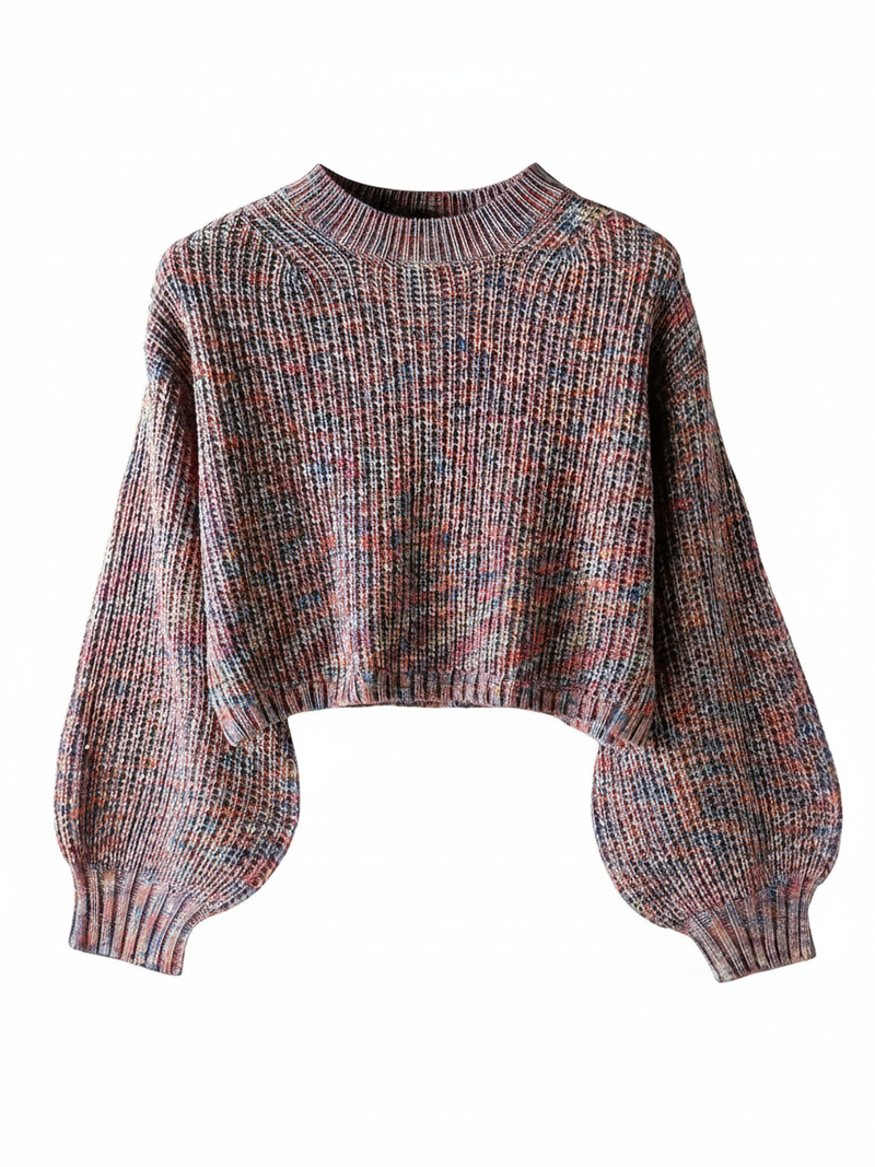 Women's Cropped Crewneck Sweater