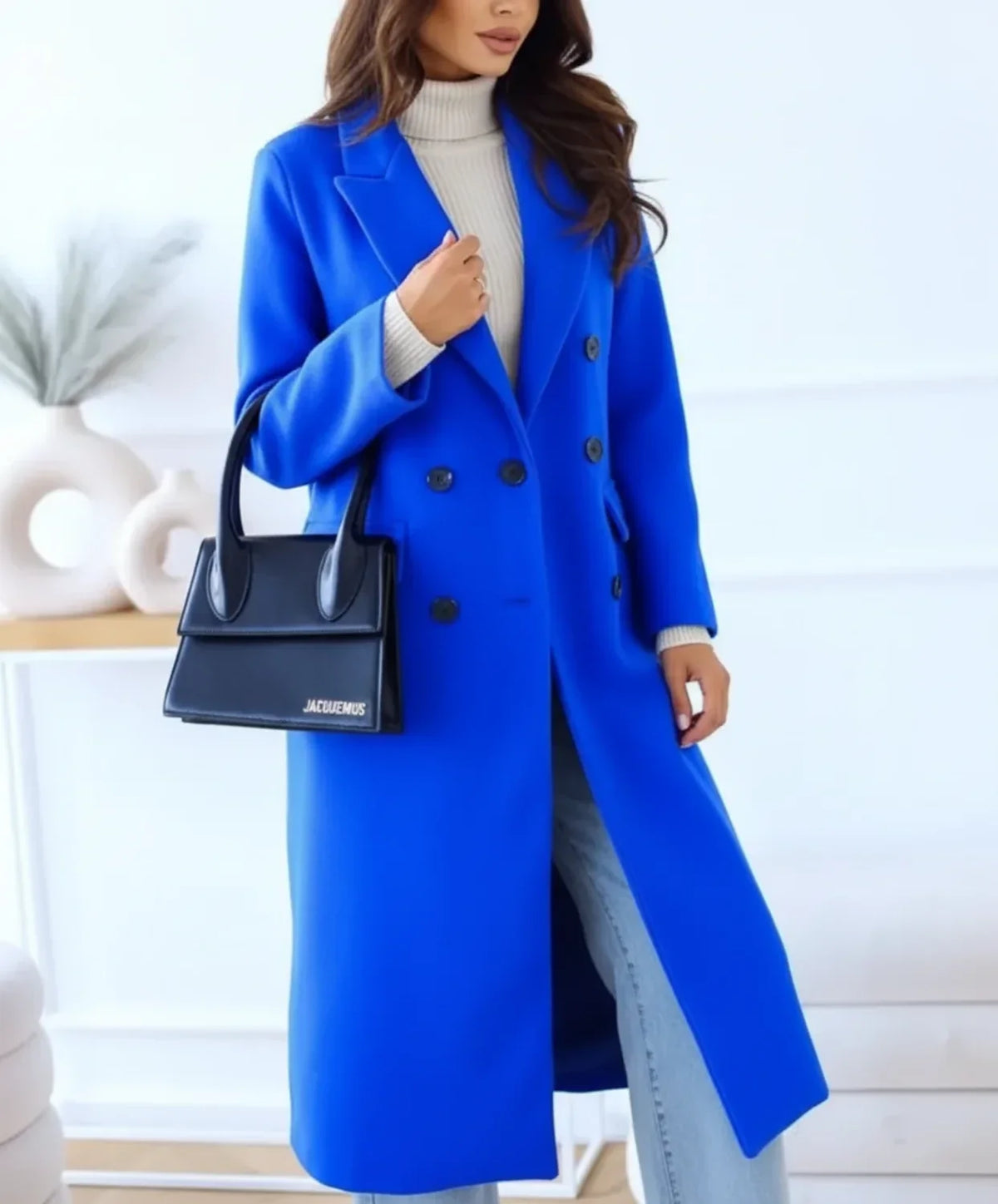 Women's Double-Breasted Long Coat