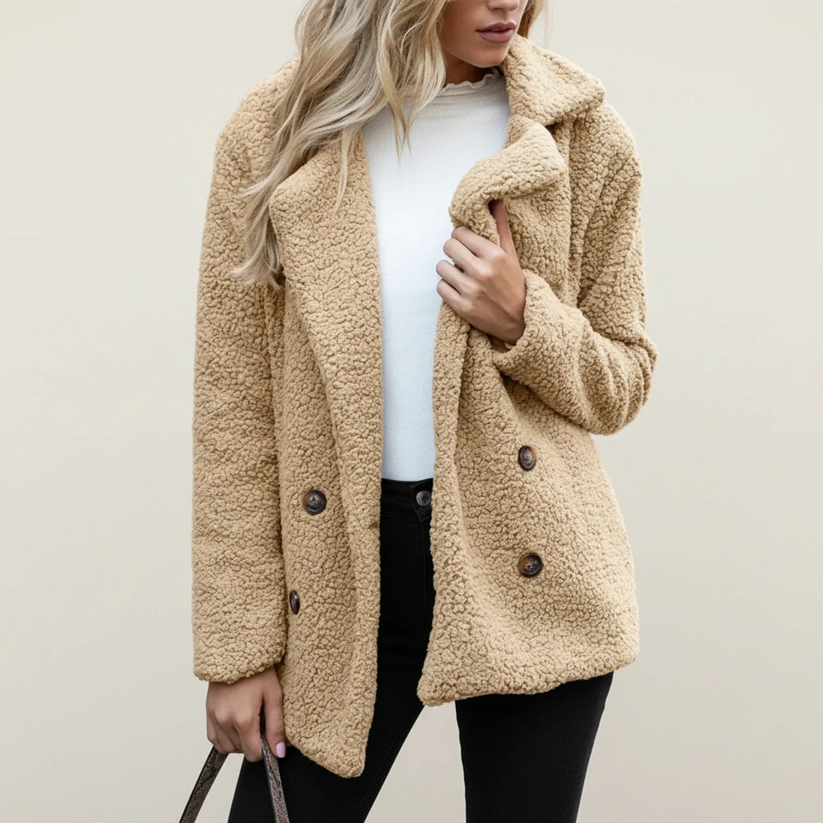 Women's Double-Breasted Peacoat