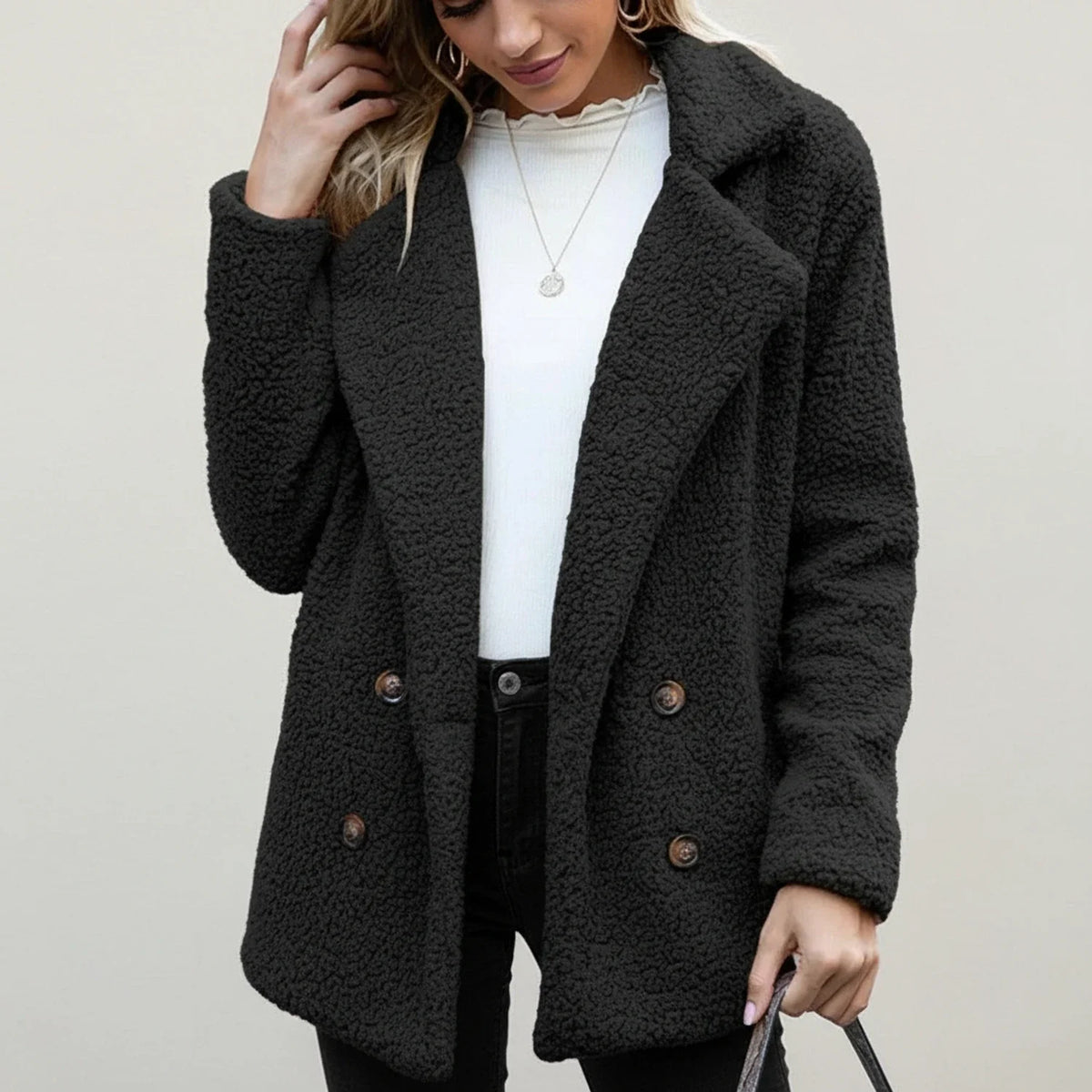 Women's Double-Breasted Peacoat