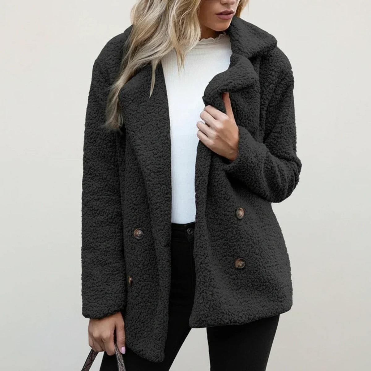 Women's Double-Breasted Peacoat