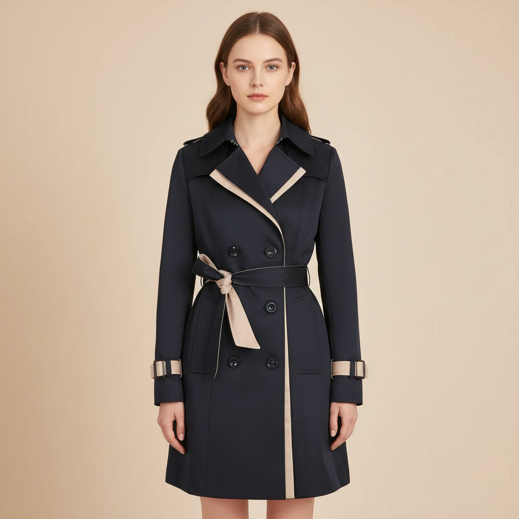 Women's Double-Breasted Trench Coat